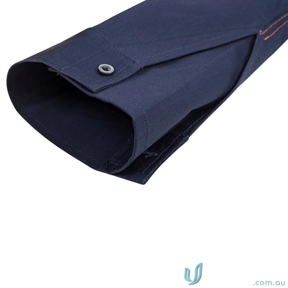 WorkCraft WS6032 2Tone Half Plket Shirt W Vented