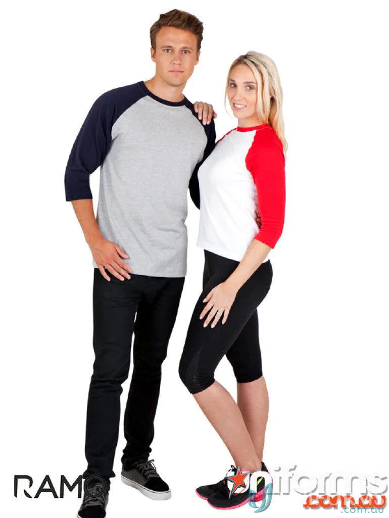 Ramo T343RG 3Qtr Raglan Tee front product image