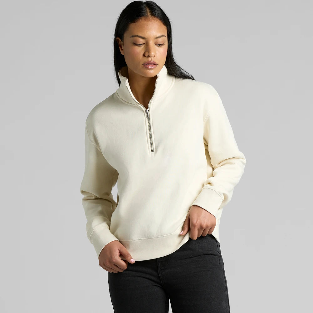 Womens Stencil Half Zip Crew | 4125