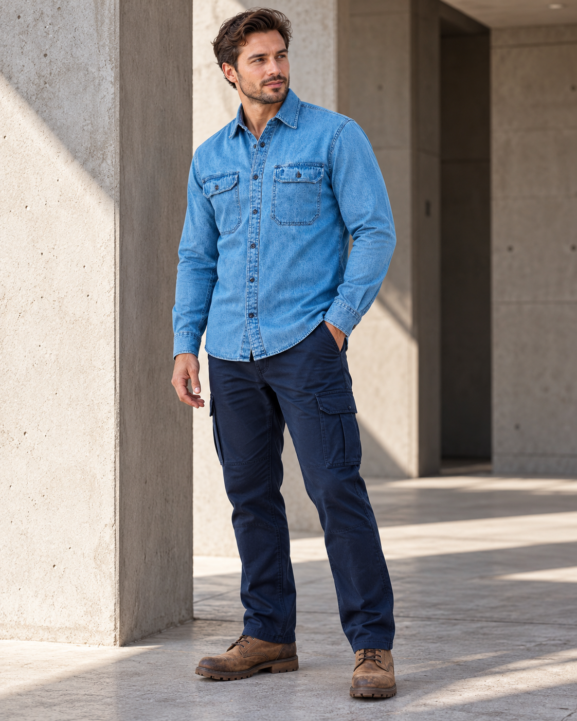 Pilbara Denim LS Shirt