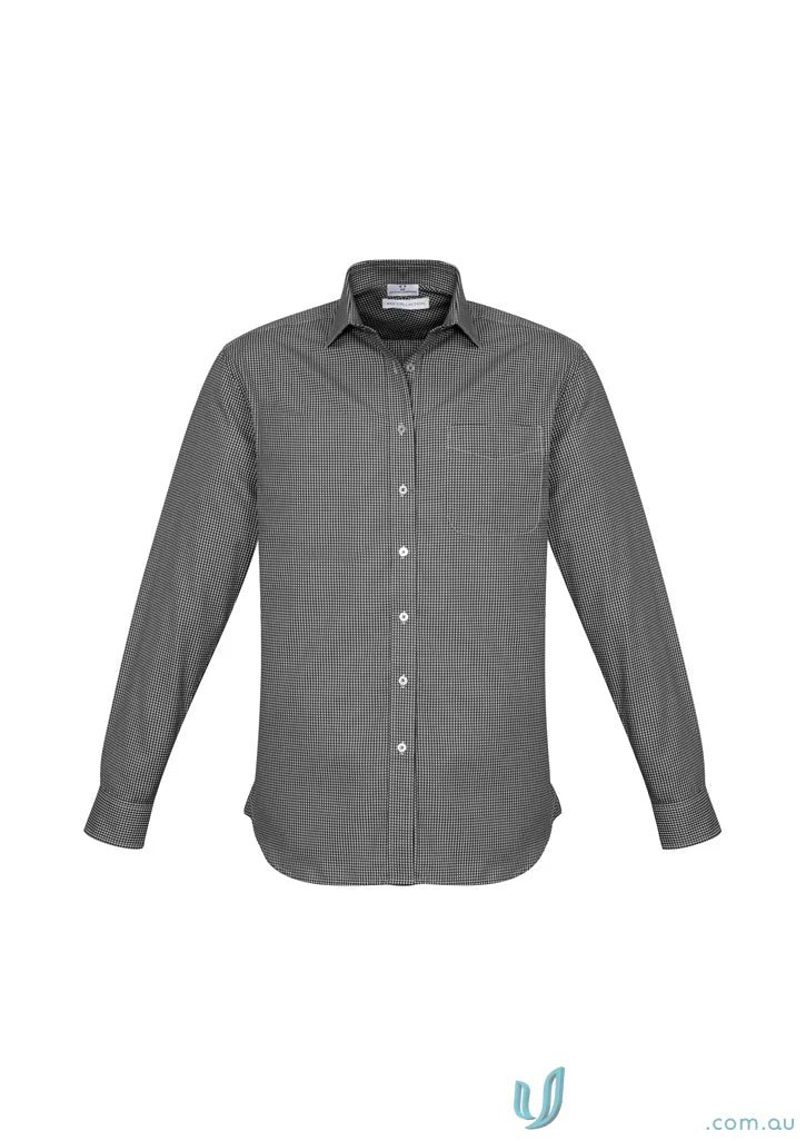 Gray Boronia LS Shirt, Ellison long sleeve mens business shirt for a sharp look
