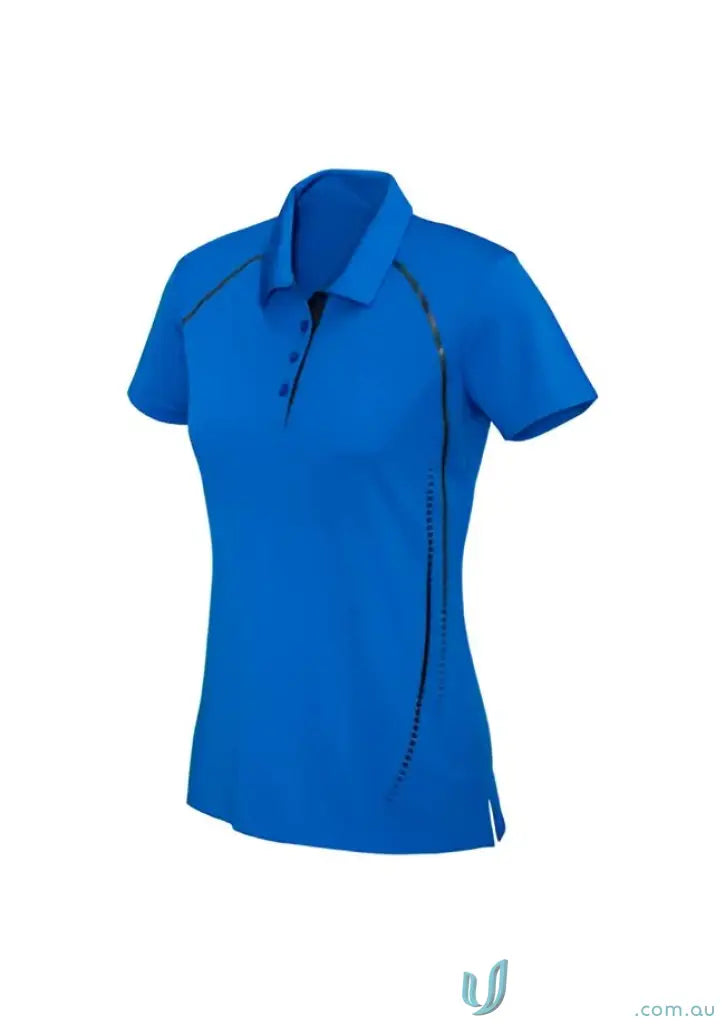 Blue womens polo shirt from Cyber Polo in the Biz Collection Cyber p604ms mens cyber style