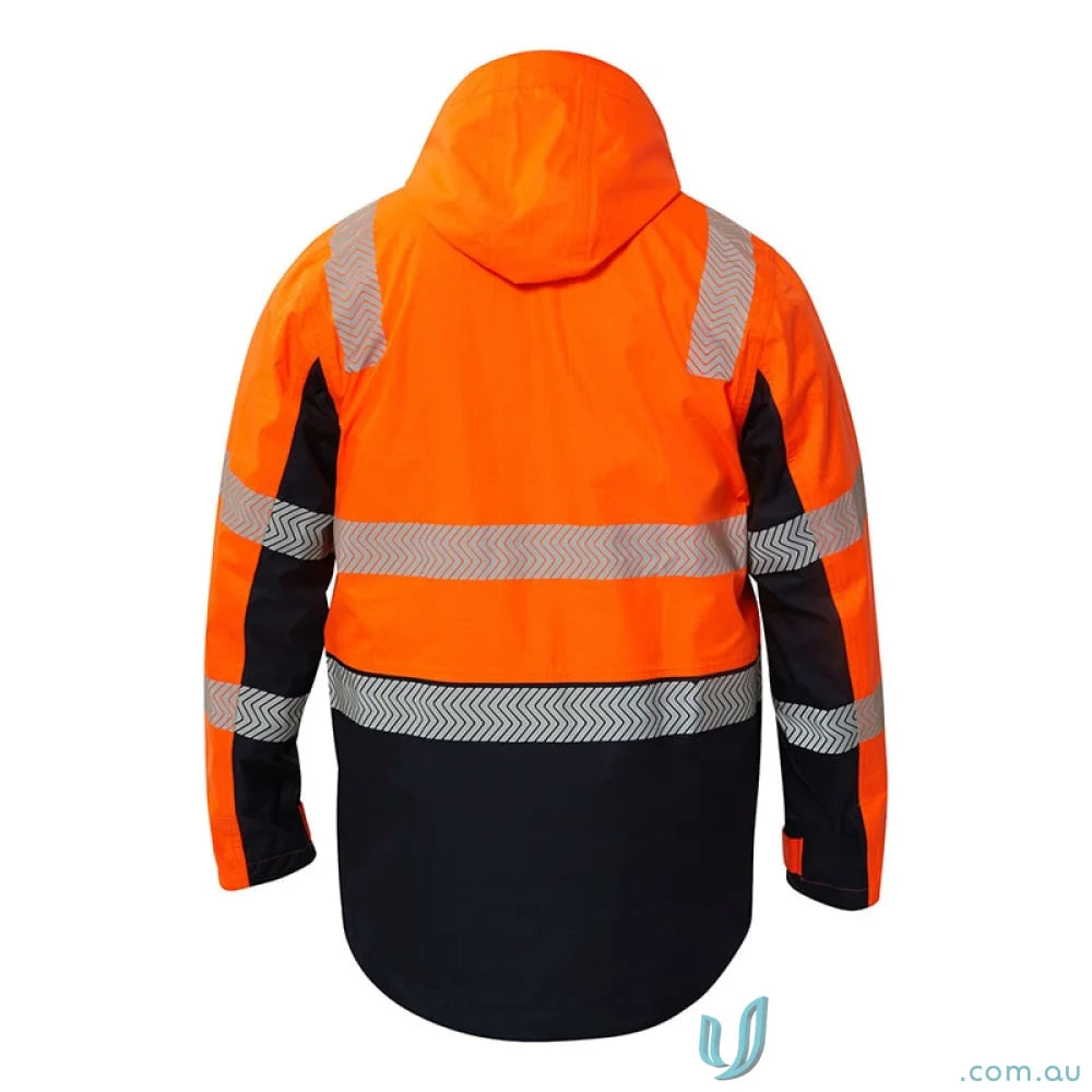 WorkCraft FJV033 FR HiVis Wet Weather Segmented Jacket