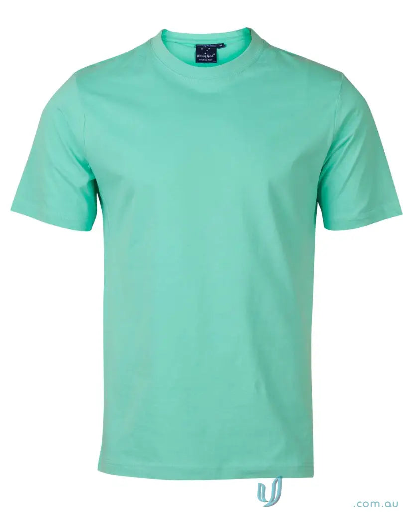 Mint green combed cotton T-shirt from Full Colour Print Kids Semi Fit Tee collection