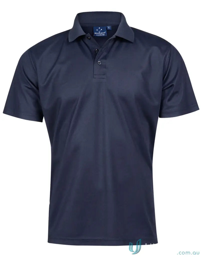 Heart Foundation Men’s Polo with flat knitted collar and cooldry® polyester mini fabric