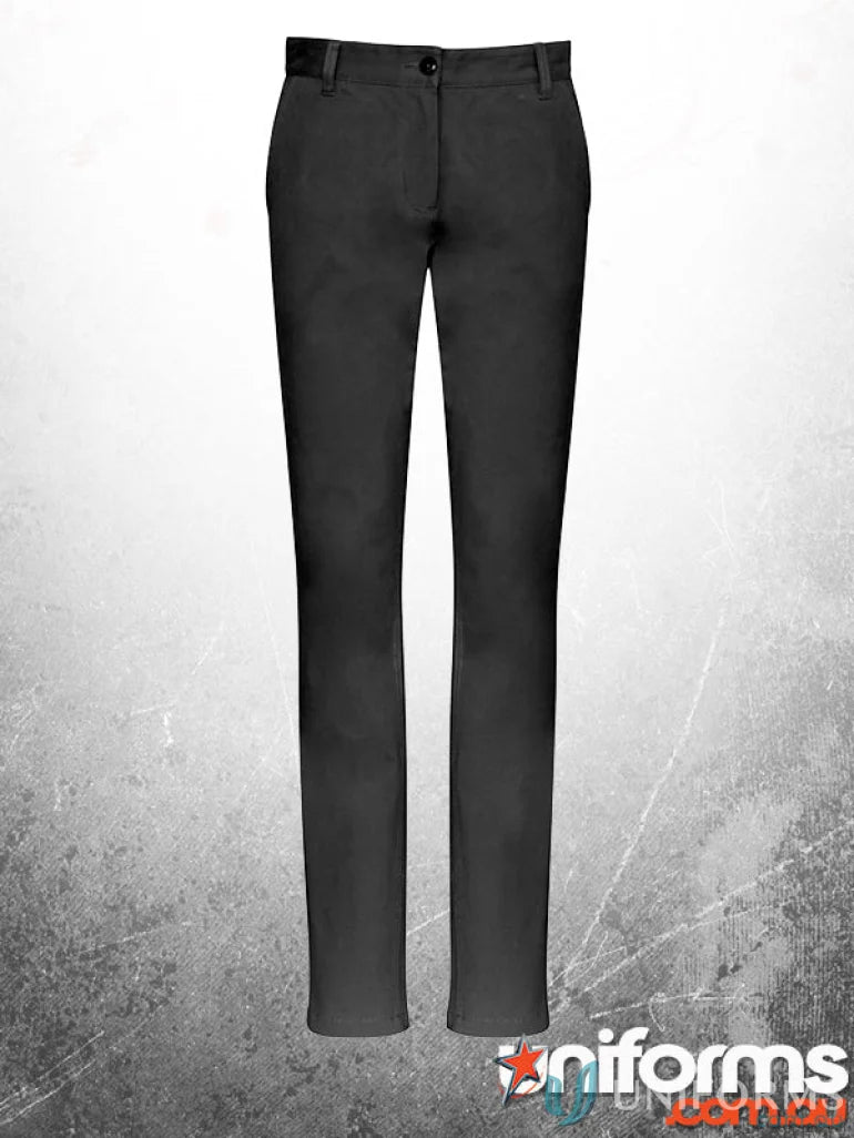 Black straight-leg trousers from INFINITY Mens Chino Pants perfect for workwear and uniforms
