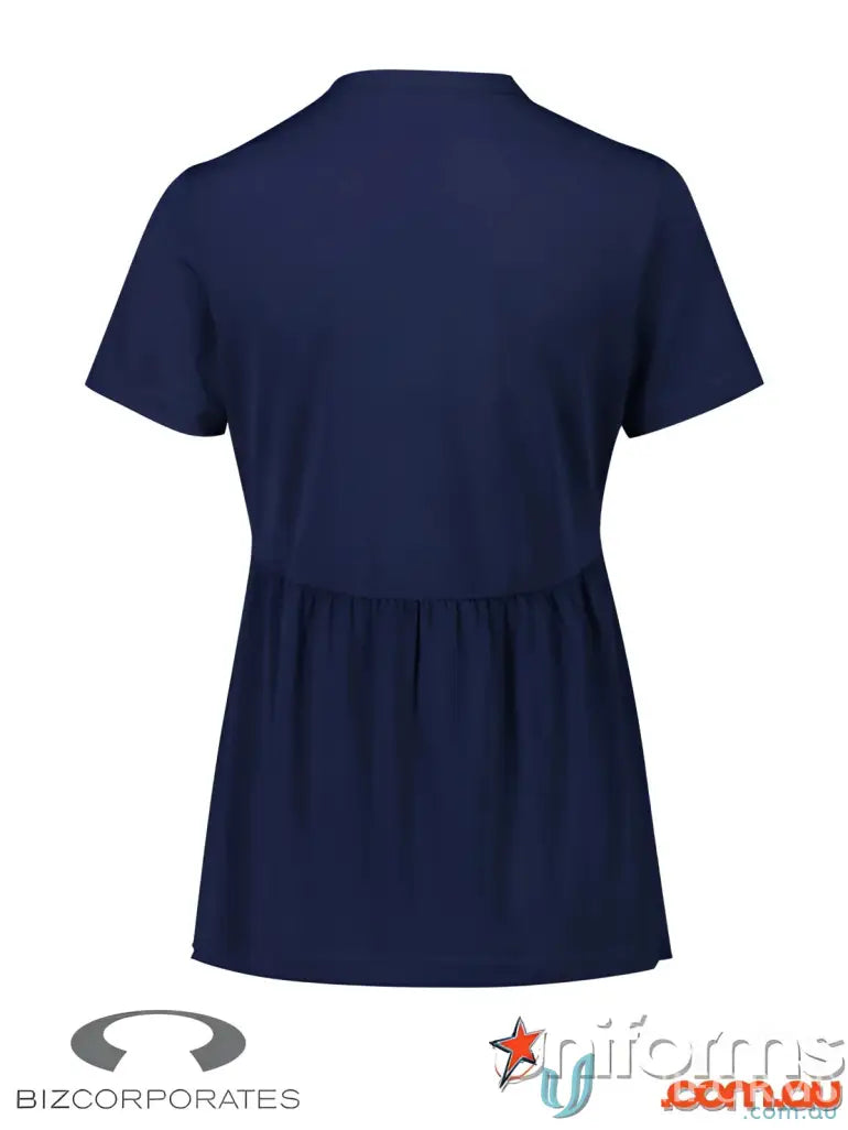 Navy blue IOP EMB Ladies Easy Fit Top rt262ls workwear uniform short-sleeved shirt