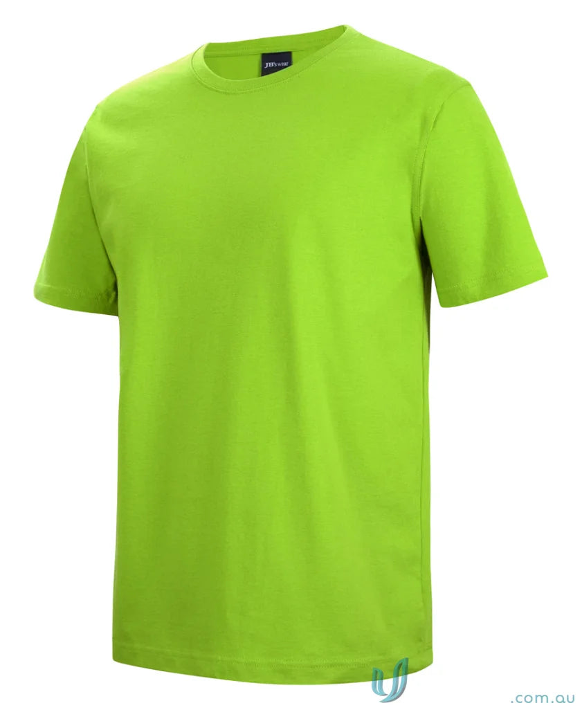 Bright lime green 1HTJBs tee with classic fit crew neck for casual style