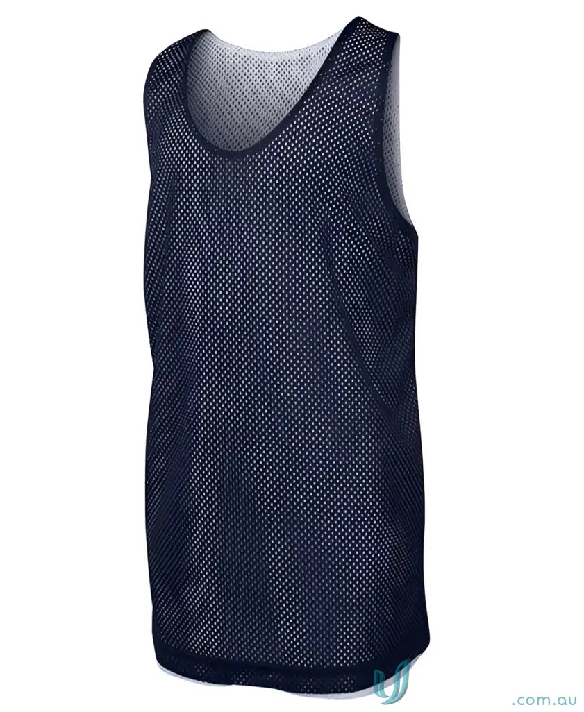 Navy blue mesh fabric sports scrimmage vest from JBS Adults Basketball Code 7kbs2