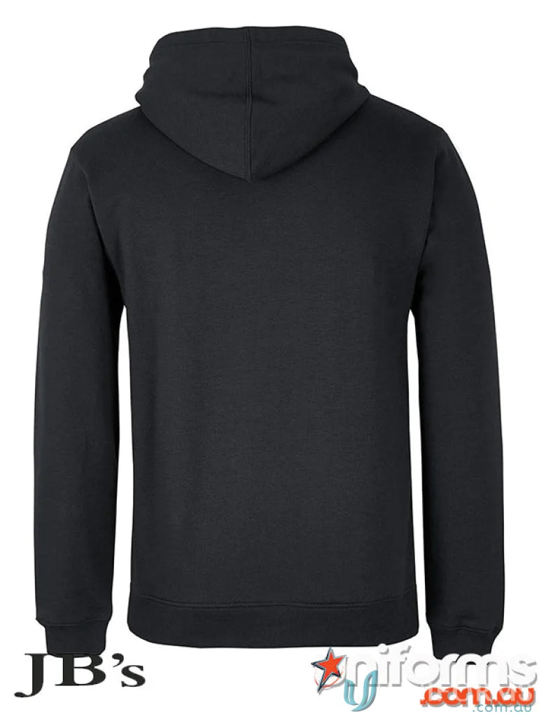 Black hooded sweatshirt from JBs Adults Zip Hoodie for a cool urban fit look