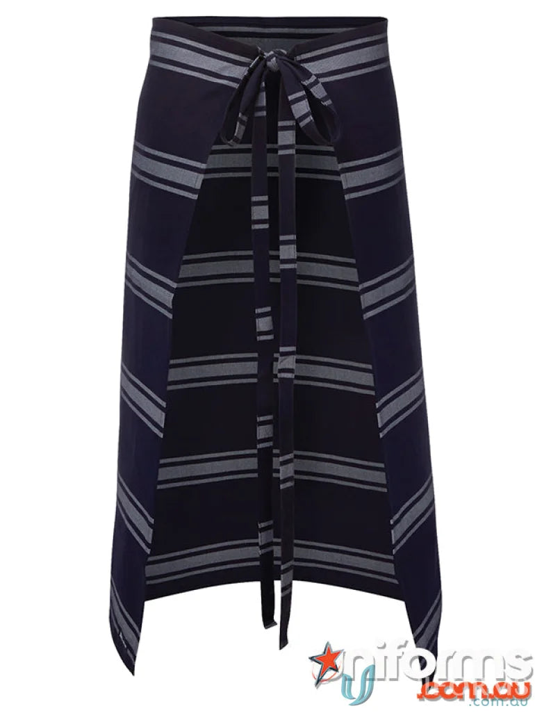 Striped wrap skirt from JBs Butchers Half Apron workwear, perfect for uniforms