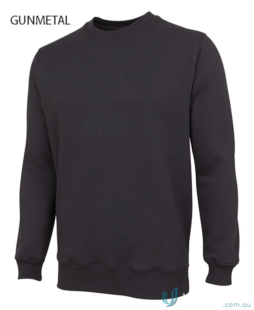 Gunmetal-colored JBs Fleecy Sweater with classic fit, perfect fleecy sweater 3fs style