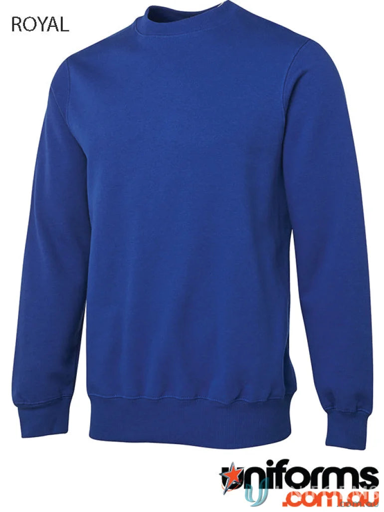 Royal blue kids fleecy sweat with 2x2 rib cuffs from JBs Kids Fleecy Sweat collection