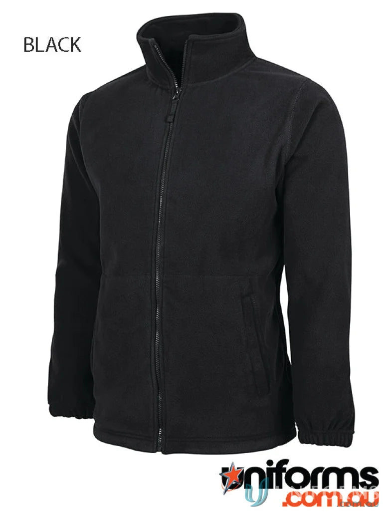 Black fleece jacket for kids, JBs Kids Zip polar 3FJ-Youth Jacket with low-pill polar fleece