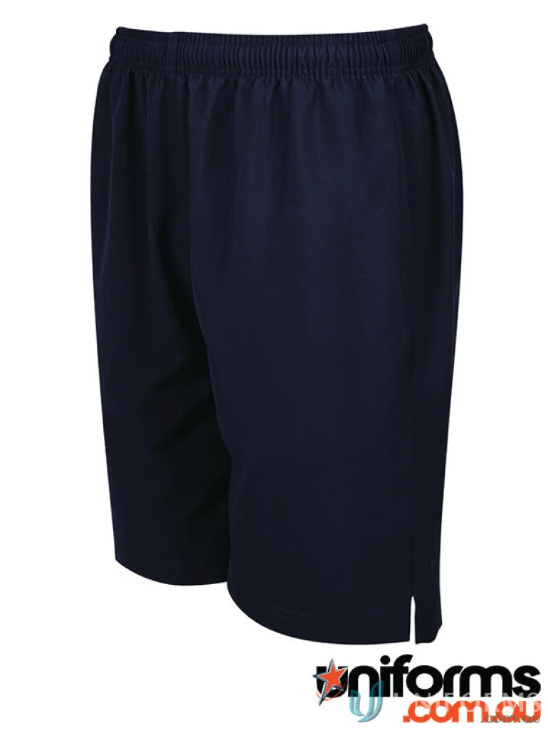 Navy blue JBS Podium Adults sport short 7NSS with a classic fit for active wear