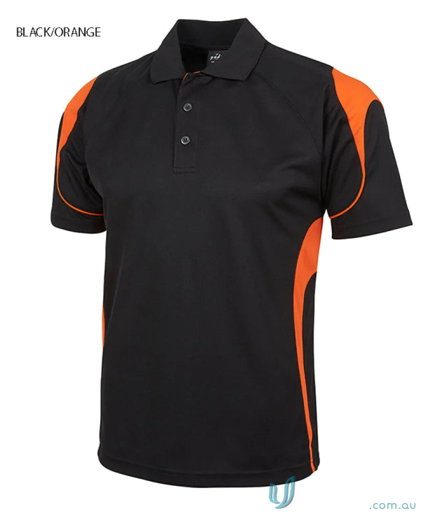 JBs Podium Black and Orange Polo Shirt for stay cool urban fit style