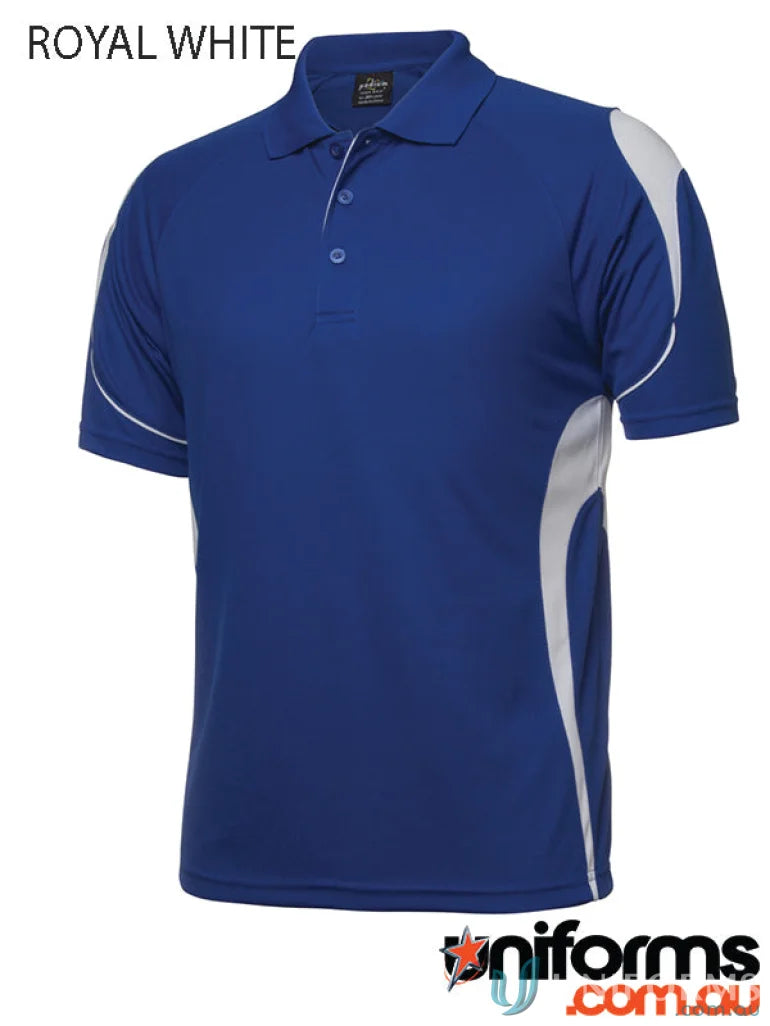 Blue and white JBs Podium Bell Polo shirt for a fresh urban fit and stay cool vibe