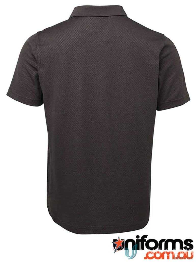 Dark gray JBs Podium Cotton yardage polo 7cyp with straight hem for a sharp look