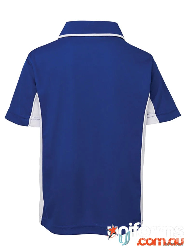 Blue and white JBs Podium Kids Contrast Polo shirt for kids casual wear
