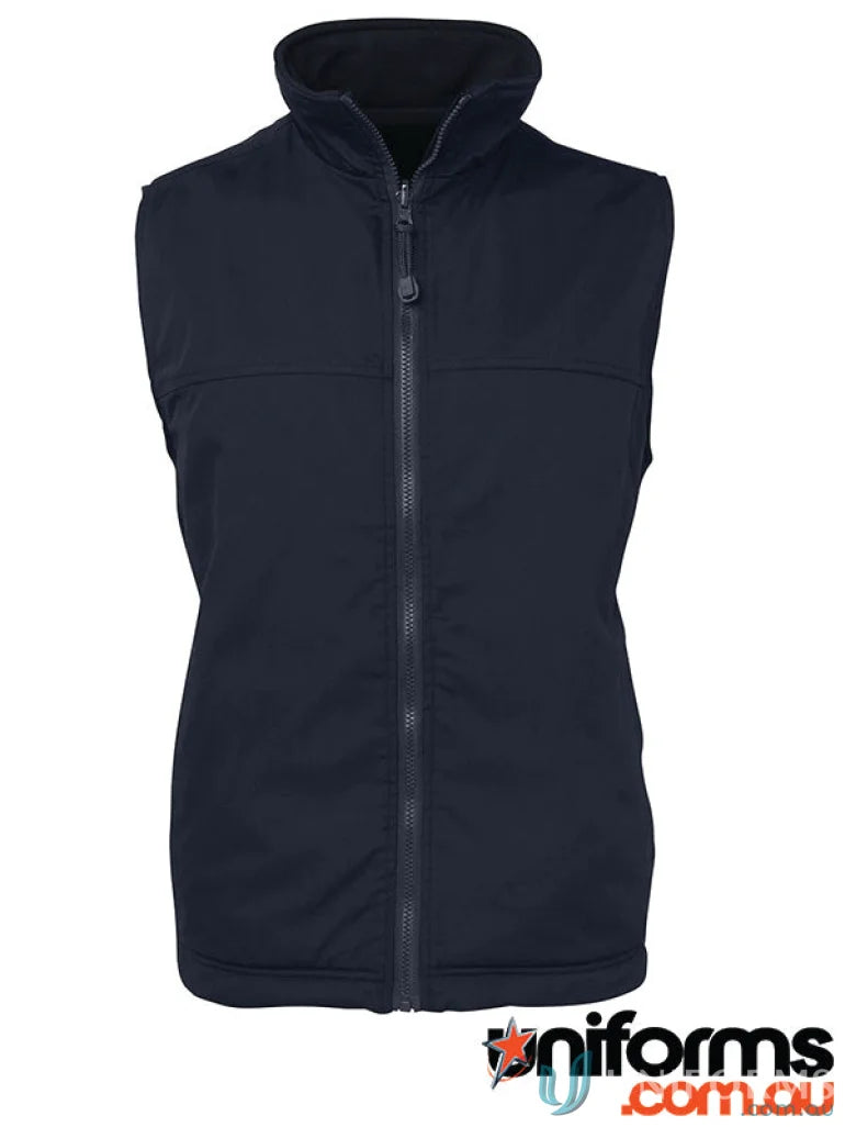 Navy blue JBs Reversible Vest with polar fleece lining and interchangeable zip