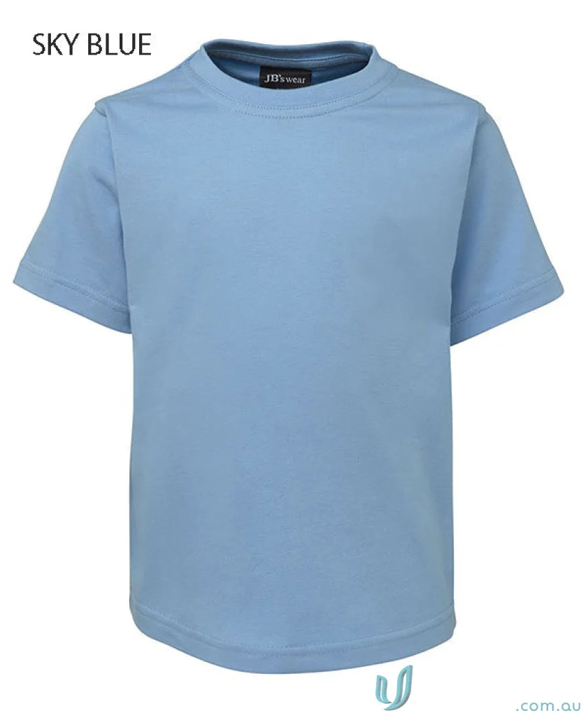 Sky blue short-sleeved kids tee from JBs Wear Kids Tee with classic fit