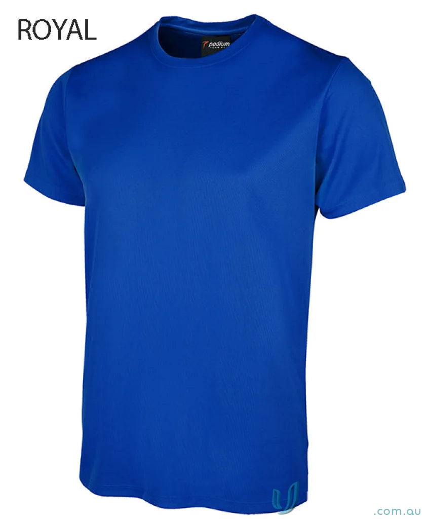 Royal blue JBS Wear Podium Poly Tee perfect for podium cool sun protection
