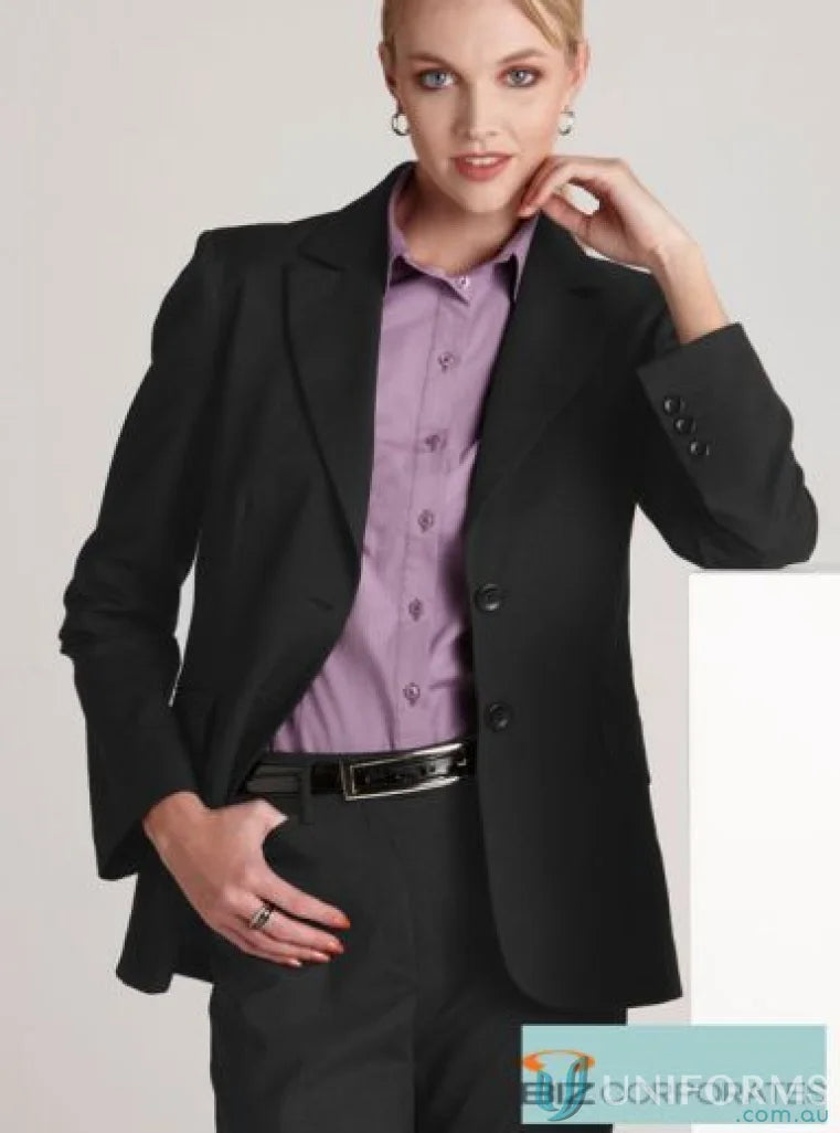Black business suit from Jenny Craig Longline Ladies Jacket perfect for work uniforms
