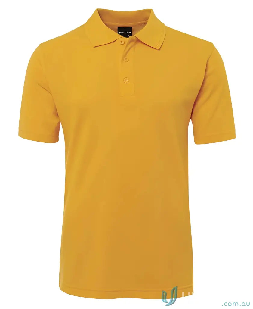 Mustard-colored polo shirt from Men in Classic Fit Polo Code 2KP by JBs Kids