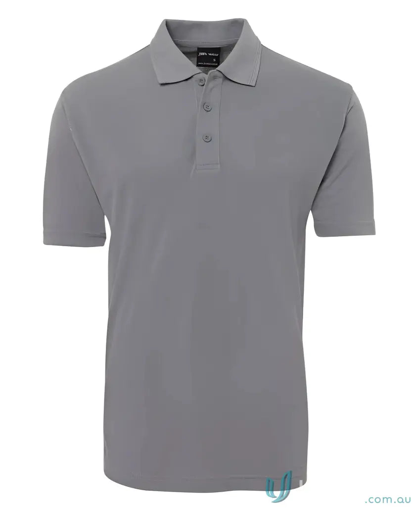 Gray short-sleeved polo shirt from Men in Classic Fit Polo Code 2KP for JBs Kids