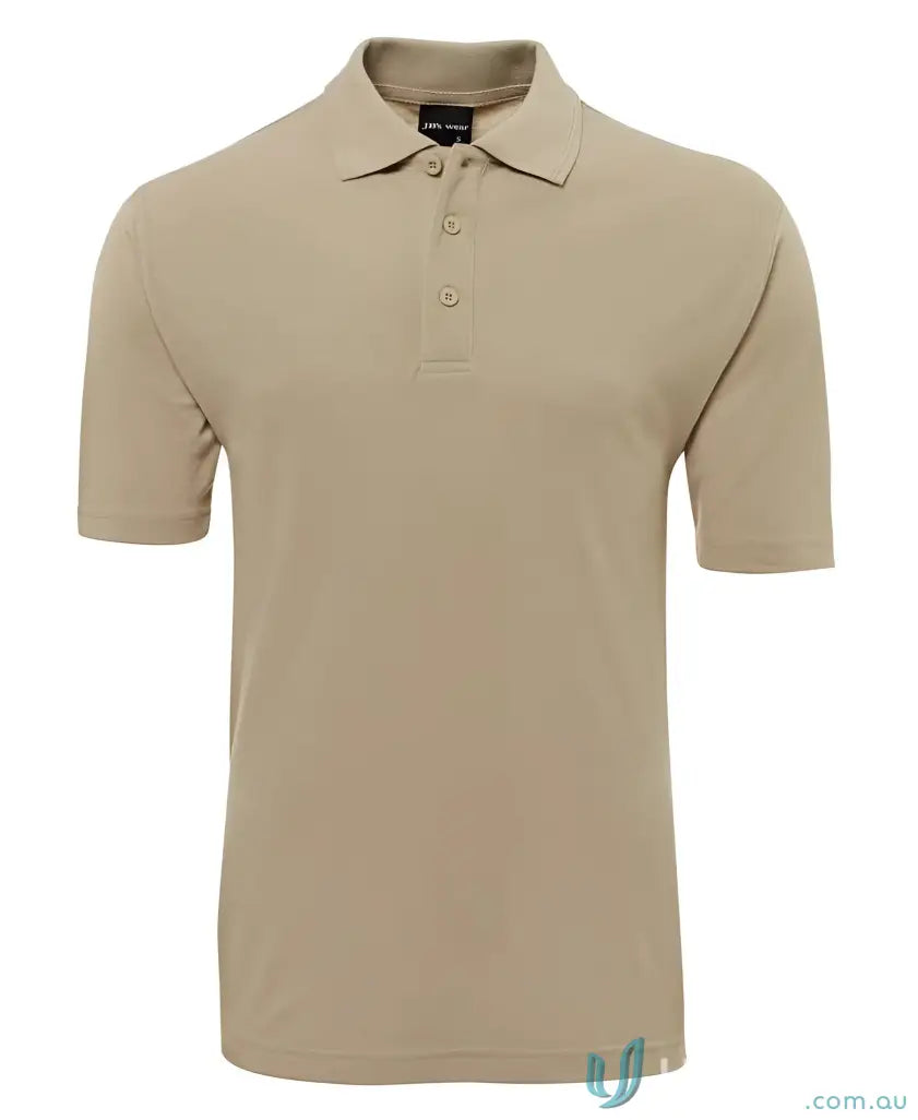 Khaki polo shirt from Men in Classic Fit Polo Code 2KP Shirts by JBs Kids