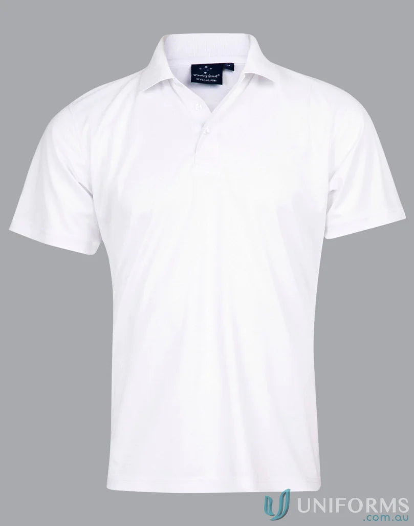 Kids Verve Polo white short-sleeved polo shirt with spread collar for stylish kids sets