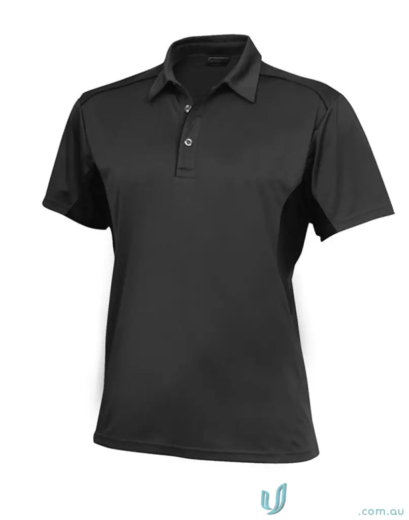 1161-PT 1161-PT-1 Ladies Freshen SS Polo in Black