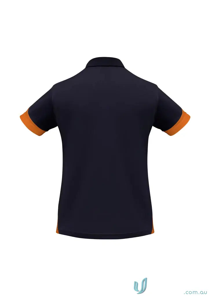 Ladies Talon Polo in navy and orange perfect blend of biz cool style