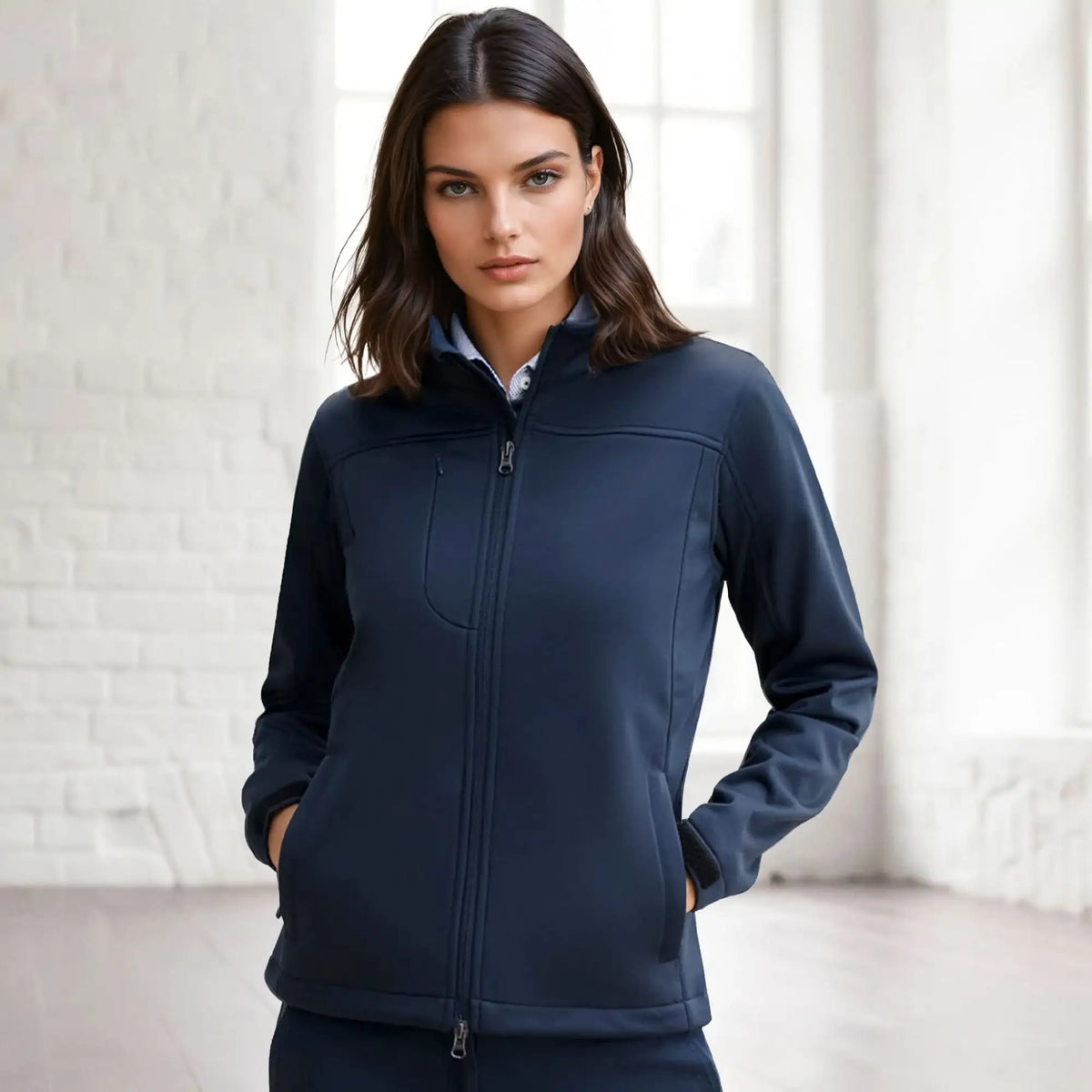 Women’s softshell jacket from Ladies U:Tech SoftShell collection with pockets