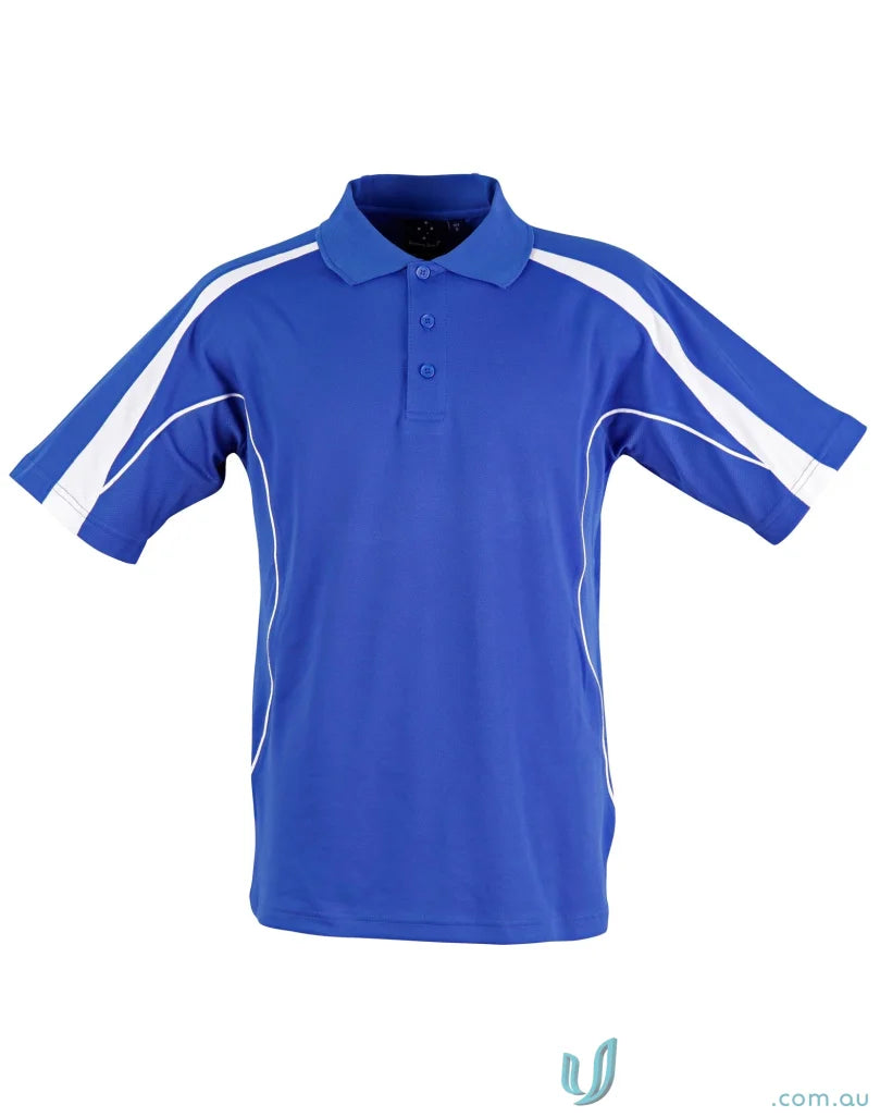 Blue and white ps53 Legend mens short sleeve polo from Legend Mens Truedry collection