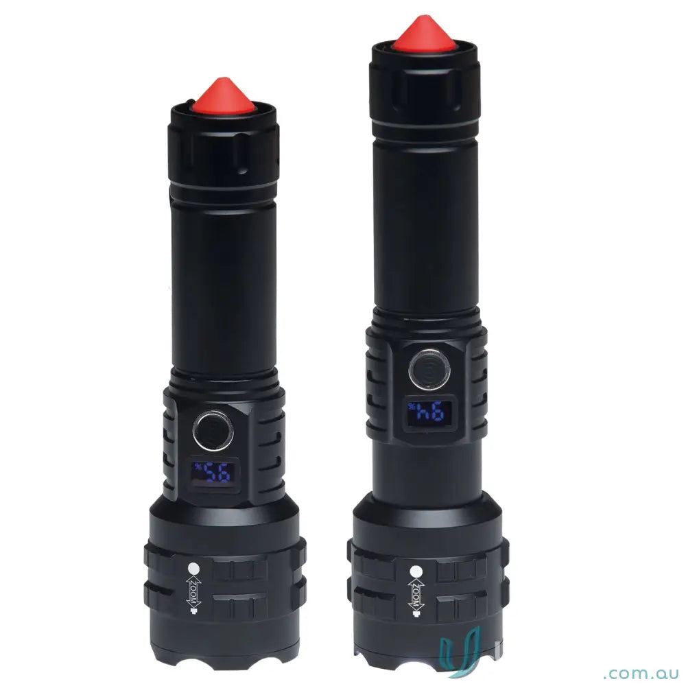 15W LED flashlight IGLPT LuminaPro Torch High‑Power 15W XHP70 LED Flashlight with Adjustable Zoom