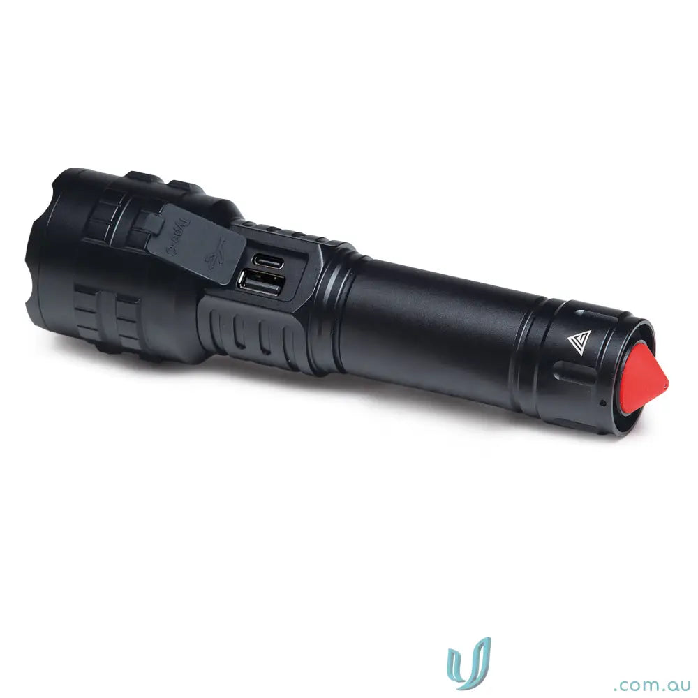 15W LED flashlight IGLPT LuminaPro Torch High‑Power 15W XHP70 LED Flashlight with Adjustable Zoom
