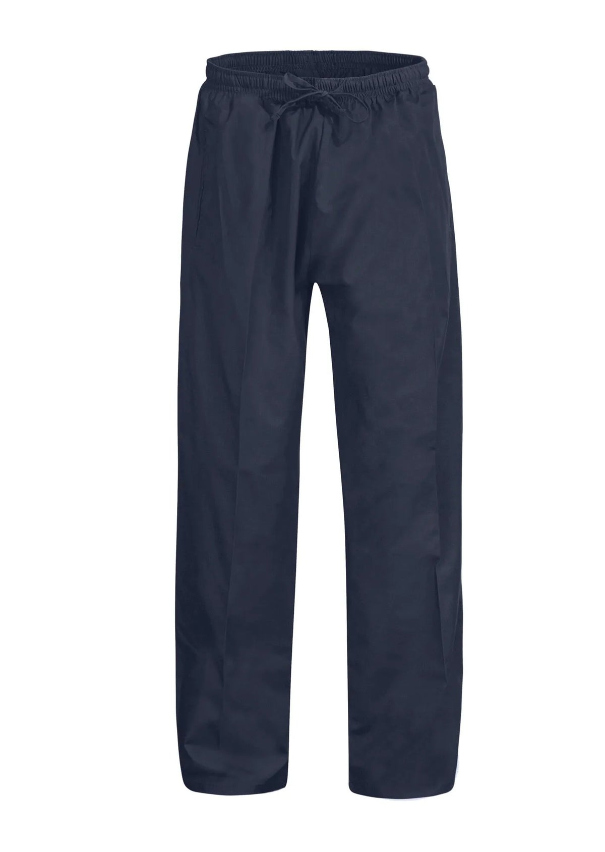 Medi8 unisex scrub pant: navy blue cotton trousers with elastic waistband
