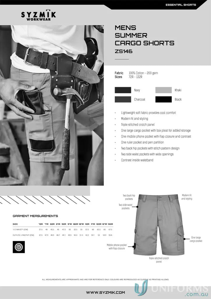 Men’s summer cargo shorts perfect for the hottest days, great cargo shorts offer