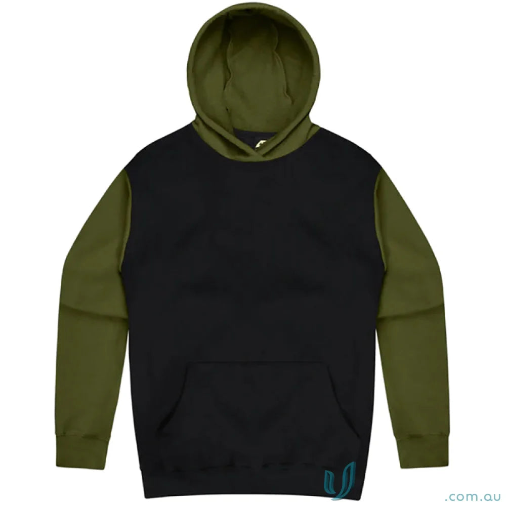 Black and olive green Monash Hoodie perfect for 7XL uniforms and workwear needs