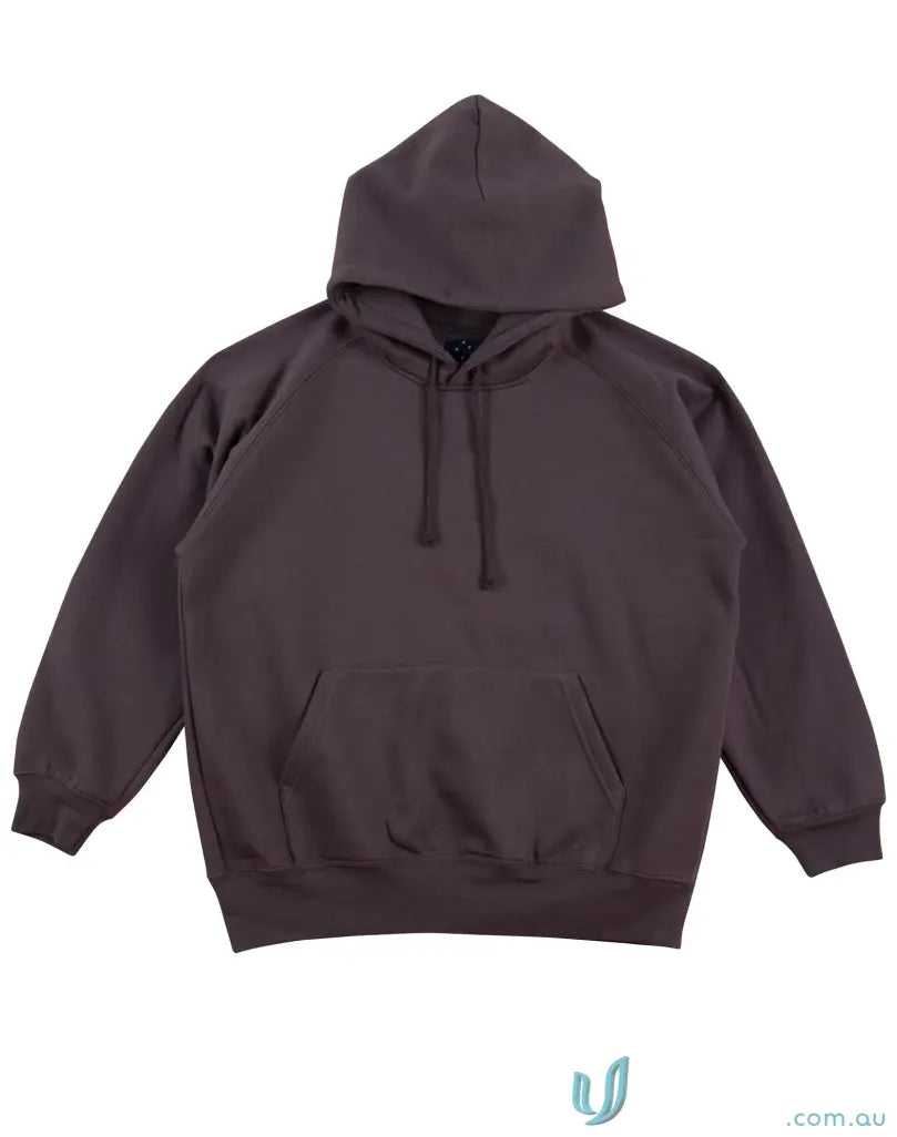 Dark brown fleecy hoodie from MOQ250 Printed ADULT Hoodie, perfect for uniforms or workwear