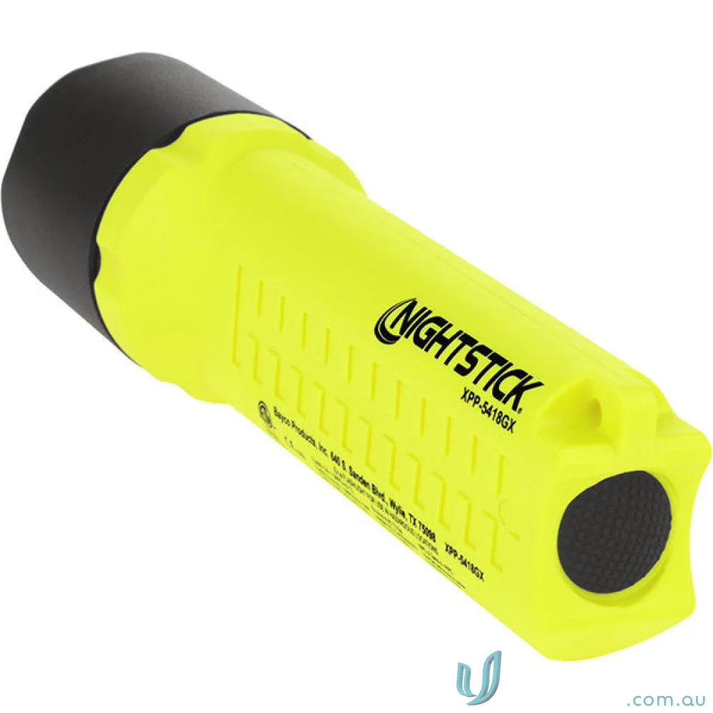 Yellow and black Nightstick flashlight for ground hazardous locations, NFPA-1971-8, IP-67 dustproof