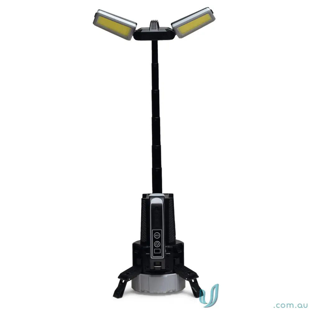 branding torch IGOBT OptiBeam High‑Intensity COB Search Light Torch – Durable Black/Steel Grey