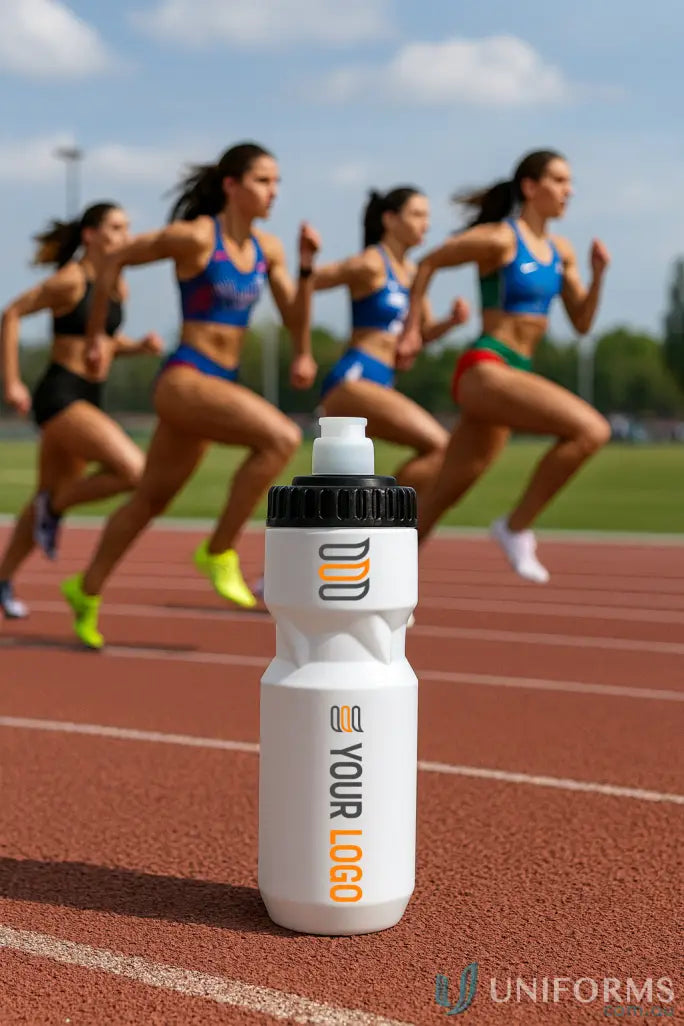 White plastic Planett Trek Bottle 700ml with black cap for outdoor adventures