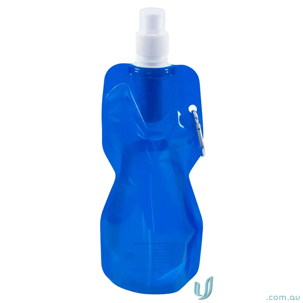Blue collapsible drink bottle with Renew Filter and activated carbon for great water