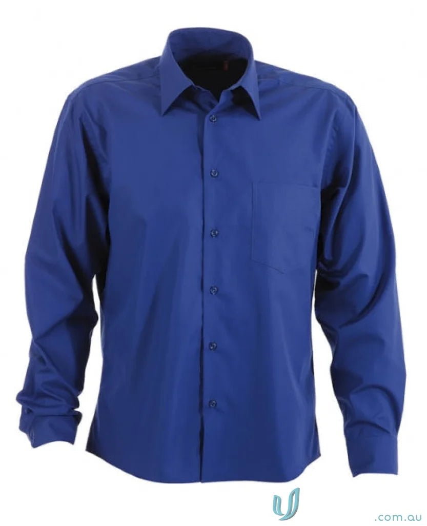 Blue mens Rodeo long sleeve shirt for a stylish look