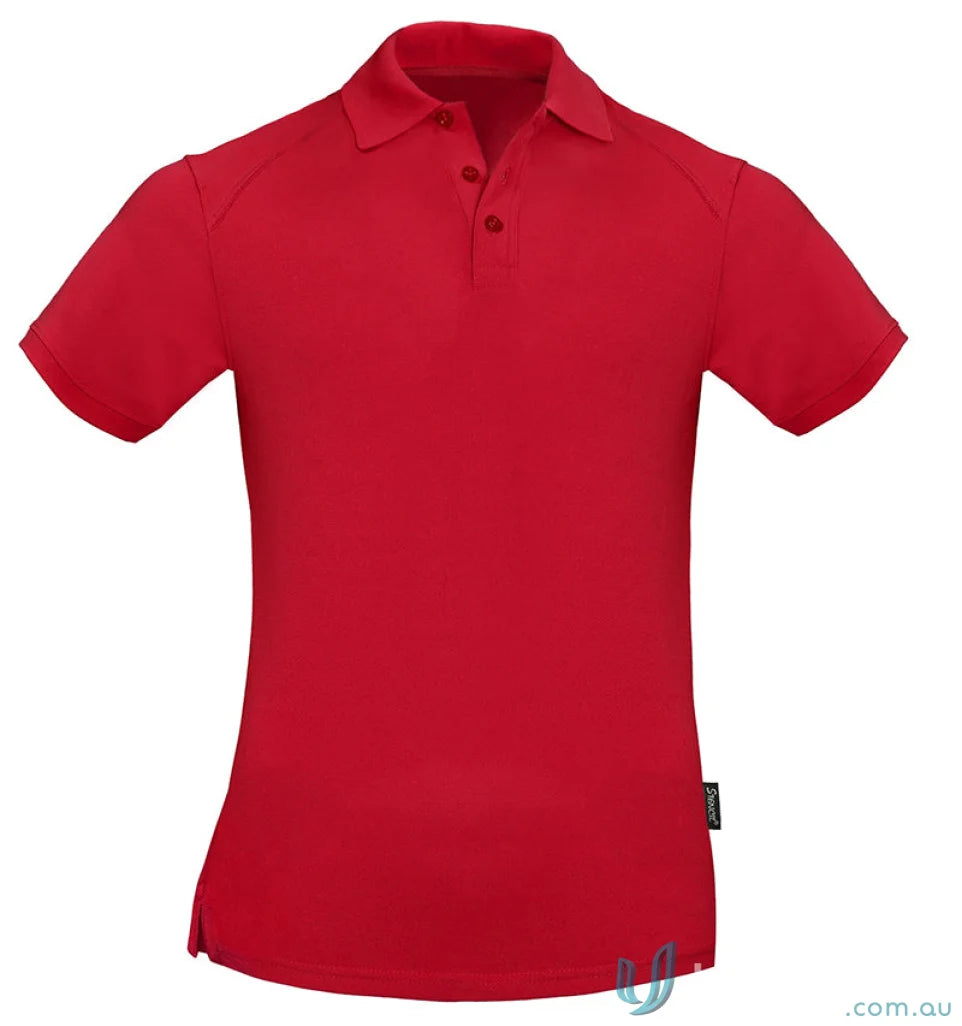 Stencil 1066 Sorona SS Polo in red