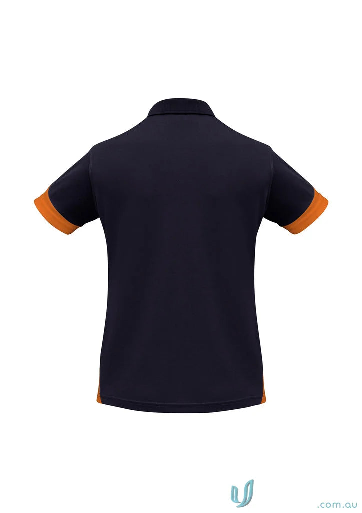 Navy and orange Talon Polo from Biz Cool Collection Talon for a stylish look