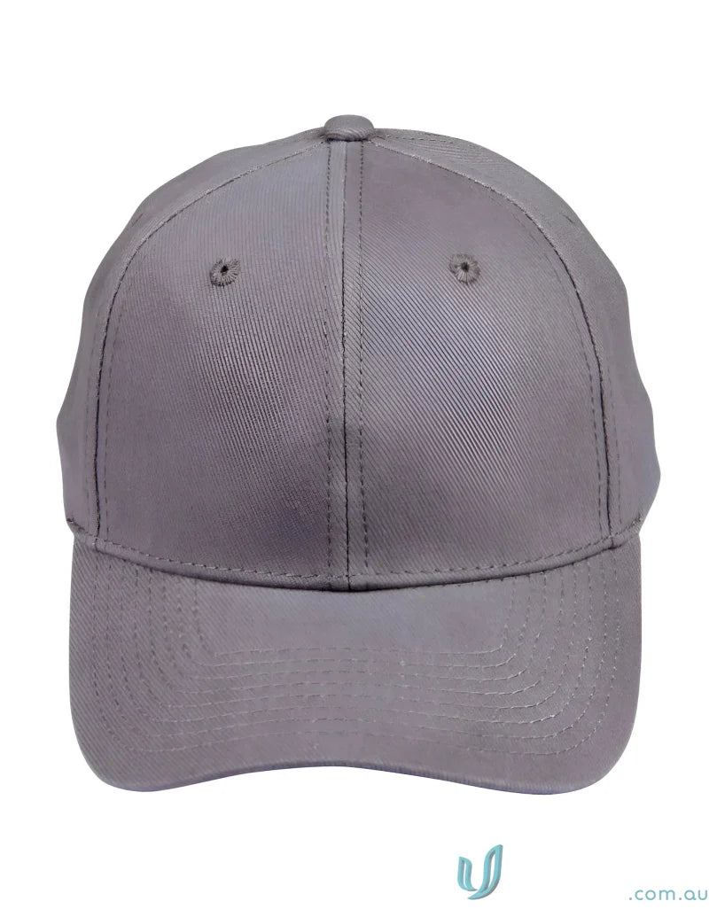 Gray traditional cap made of heavy brushed cotton for all-day comfort
