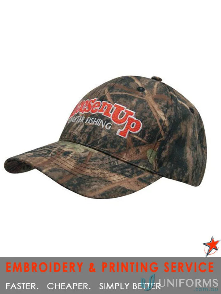 TrueTimber Camo Cap, perfect for uniforms and workwear, check our faq link